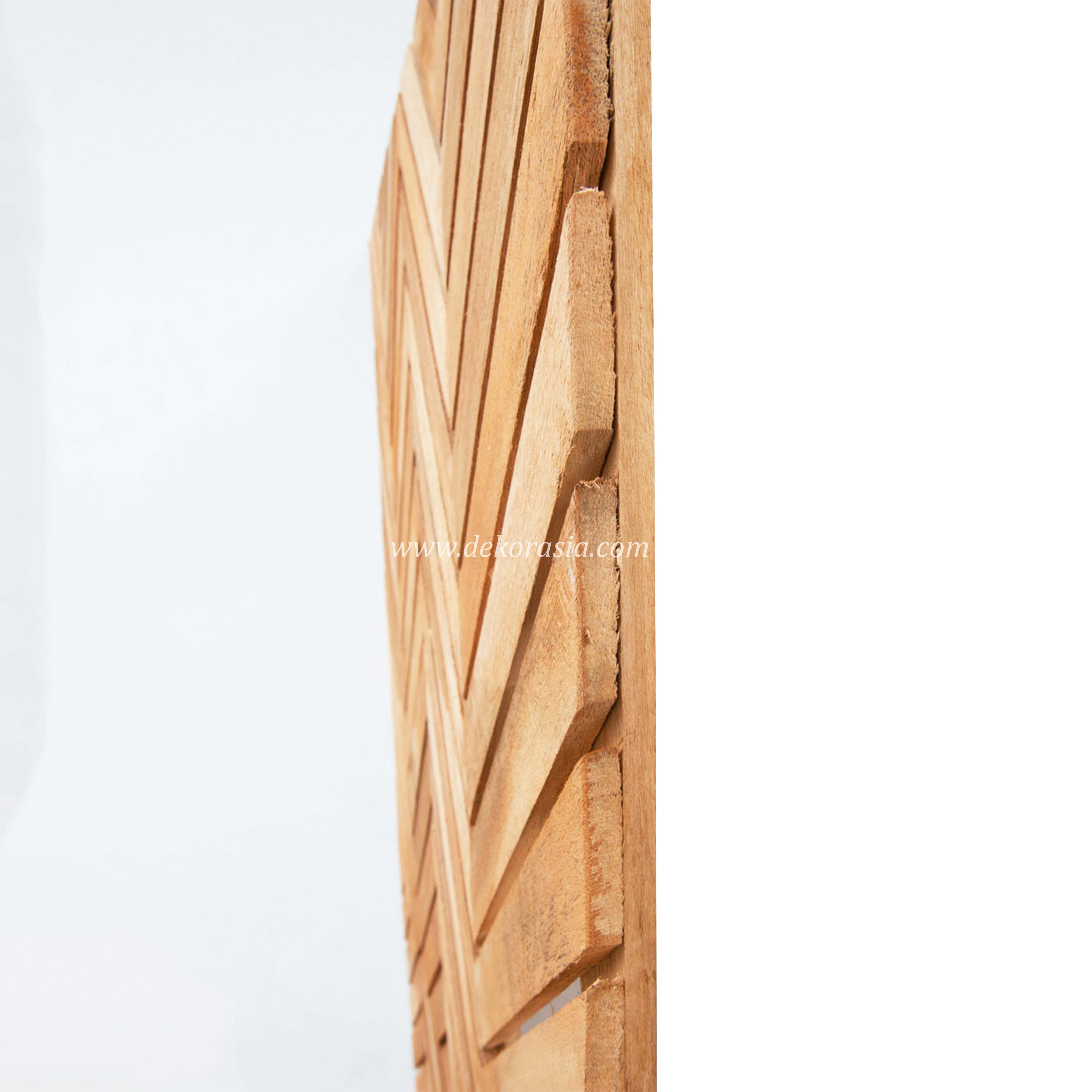 Wood Screen Merbau, Wood Penels Spider Pattern Design - Wood Fence Variation Pattern (Intsia retusa)